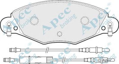 APEC BRAKING pad1283 -  Комплект тормозных колодок, дисковый тормоз